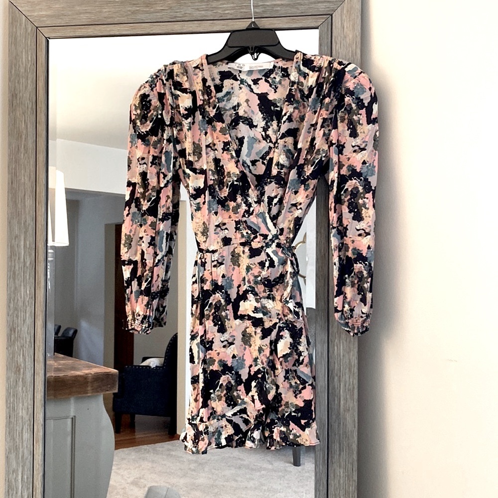 IRO Paris, 40, “bloomy” wrap dress, beautiful floral pattern!Needs small repair - Picture 1 of 12